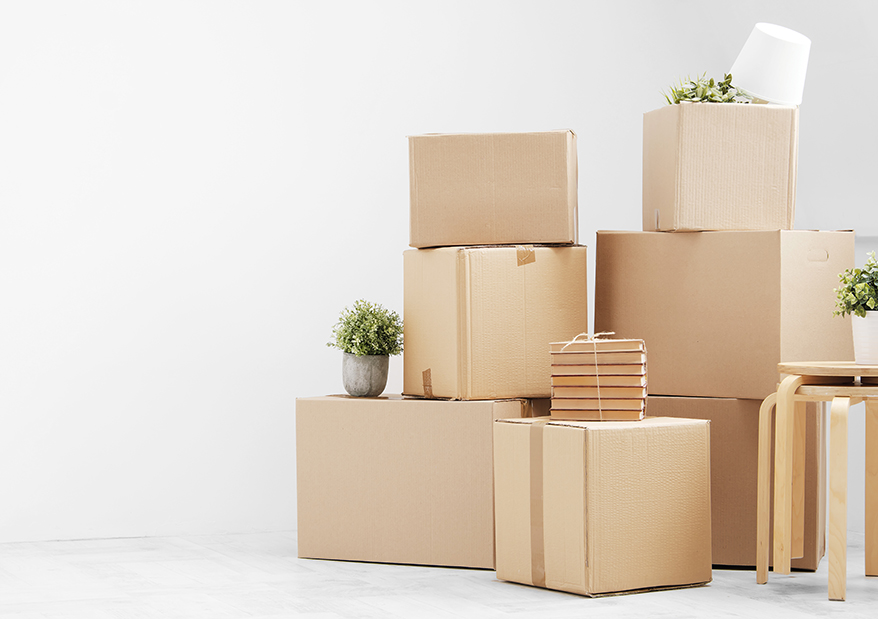 Small moving item packages ready to be taken by Rent-a-Son movers